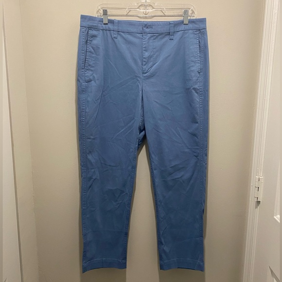 J Crew High Rise Girlfriend Chino Pants Ankle Classic Straight Women’s Sz 12 NWT - Picture 1 of 9